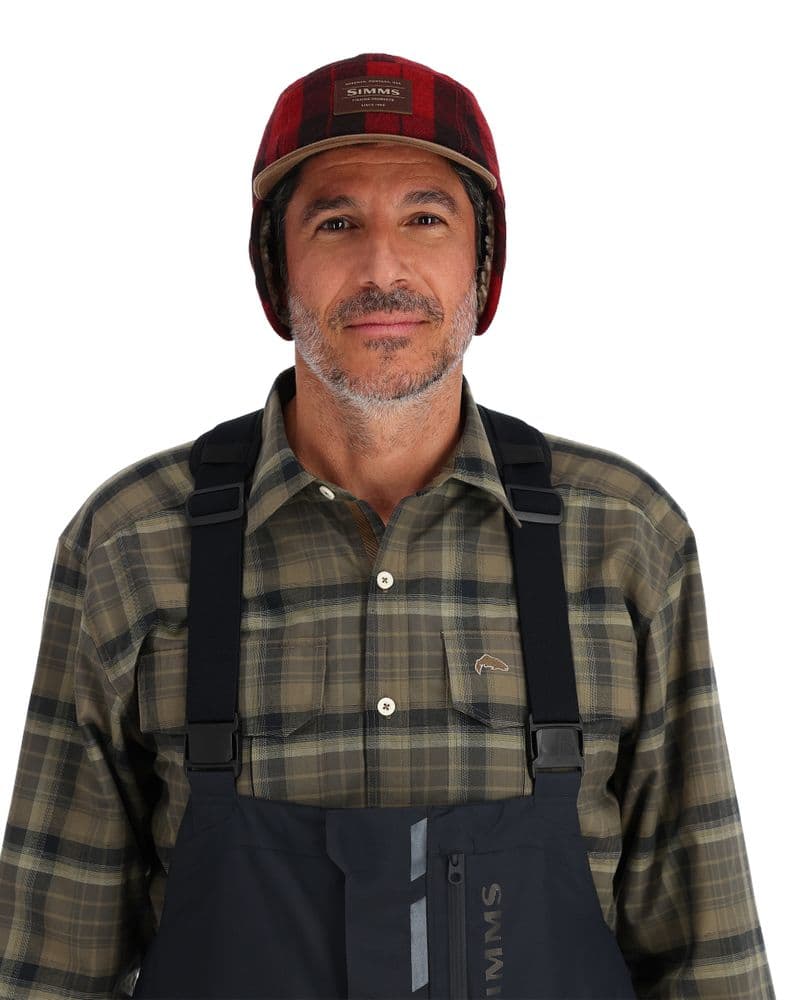 Coldweather Cap Red Buffalo Plaid view 6