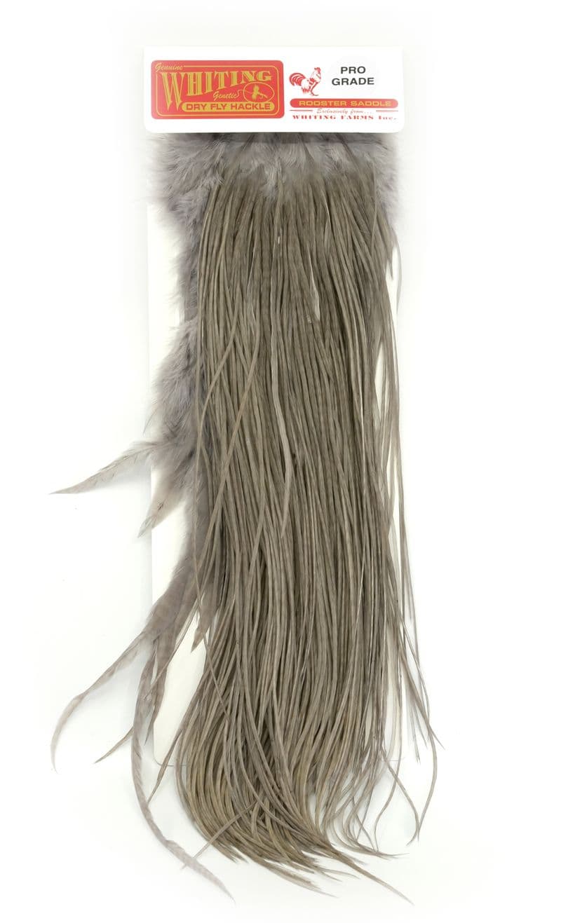 Whiting Pro Grade Saddle White dyed Medium Dun view 3