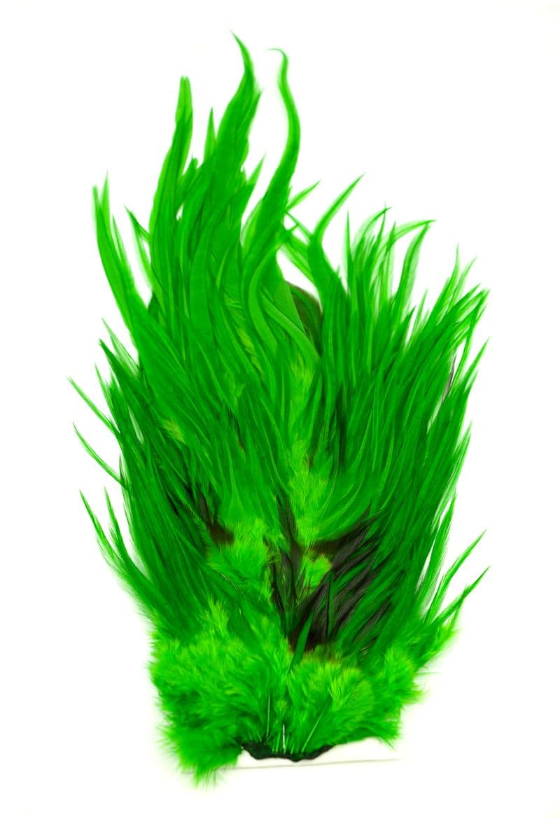 4 B's Rooster Saddle White dyed Highlander Green view 2