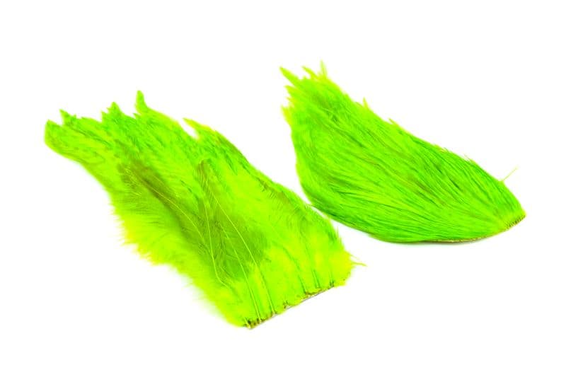 Whiting Bugger Pack White dyed Fl. Green Chartreuse view 4