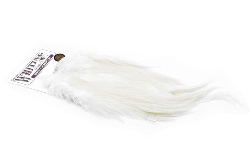 Spey Hackle Rooster Saddle Bronze White view 2