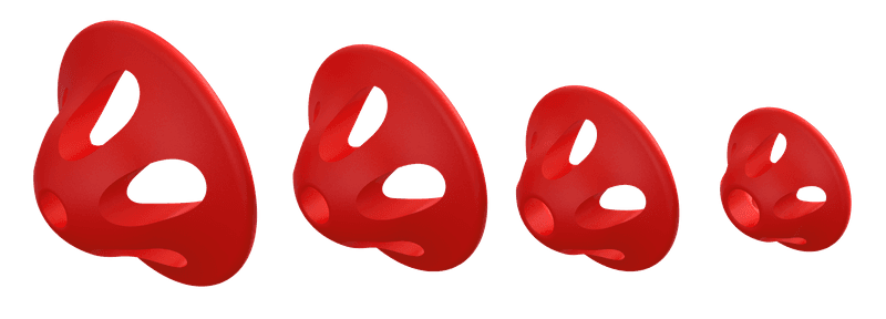 Soft Sonic Disc S (6mm) Red view 2