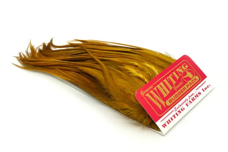 Whiting Bugger Pack White dyed Golden Olive view 1