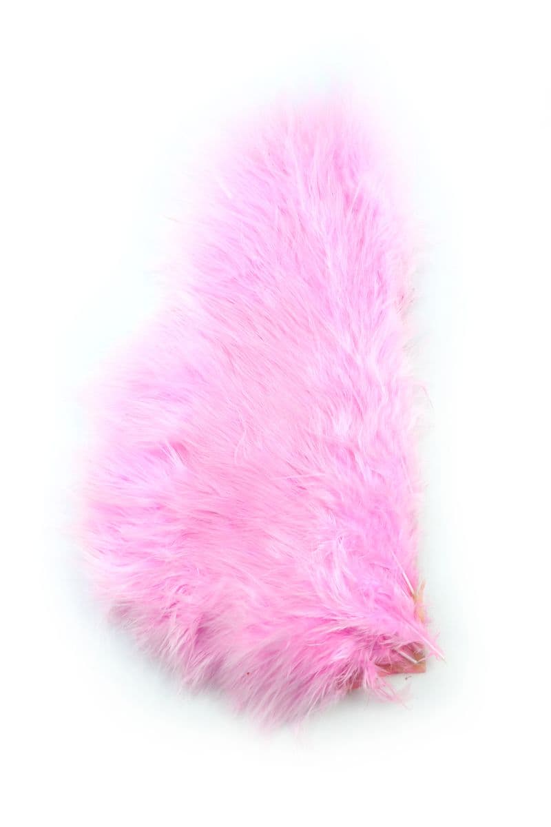 Mini Bird Fur White dyed Shell Pink view 2