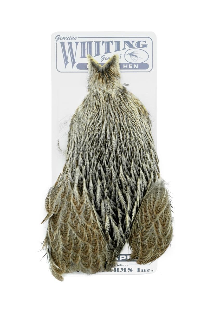 Brahma Hen Cape Cream Badger view 2