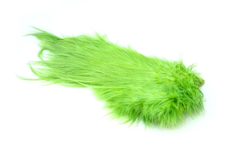 Bird Fur White dyed Insect Green view 2
