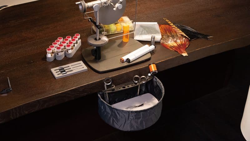 Desk Mount Dust Pocket with Tool-rest