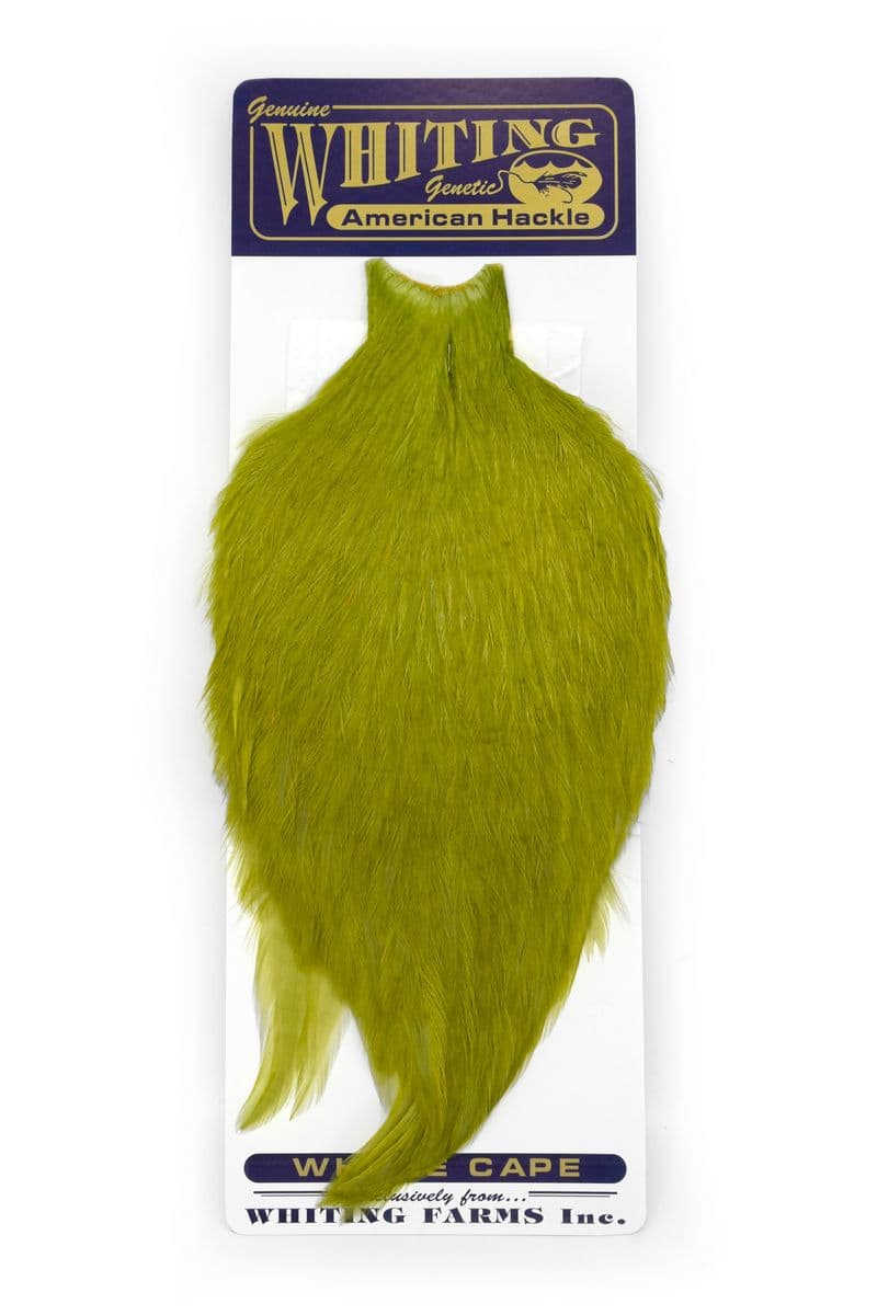 American Rooster Cape White dyed Olive view 3