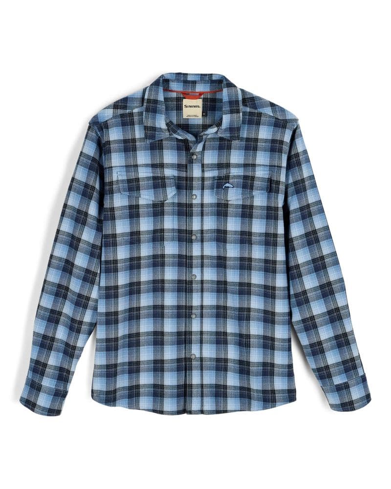 Gallatin Flannel Shirt Kennebec Pld Steel Blue view 1