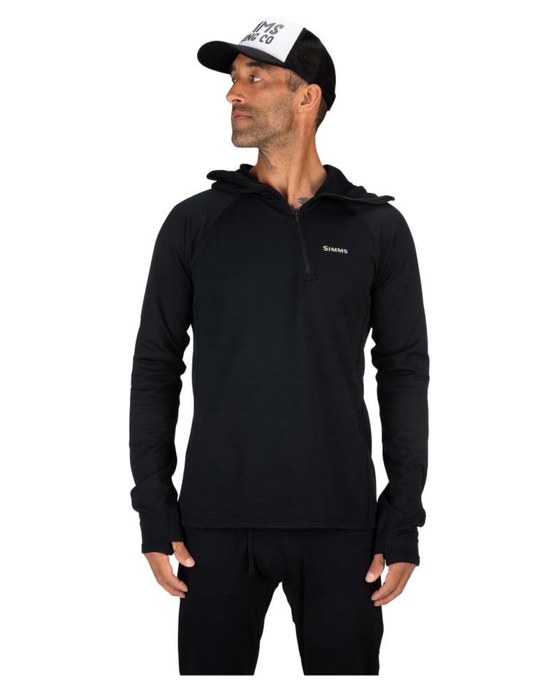 Heavyweight Baselayer Hoody Black view 4