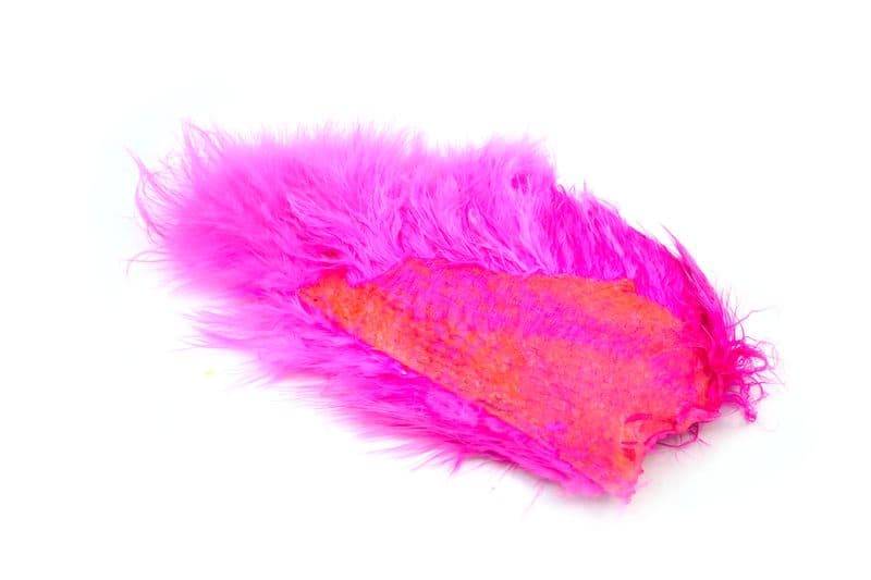 Mini Bird Fur White dyed Pink view 3