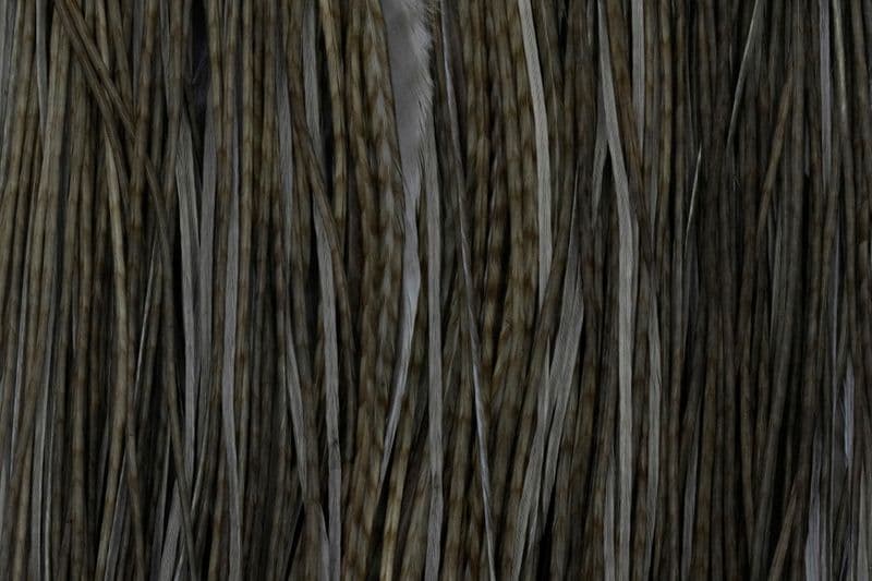 Whiting Pro Grade Saddle White dyed Dark Dun view 1
