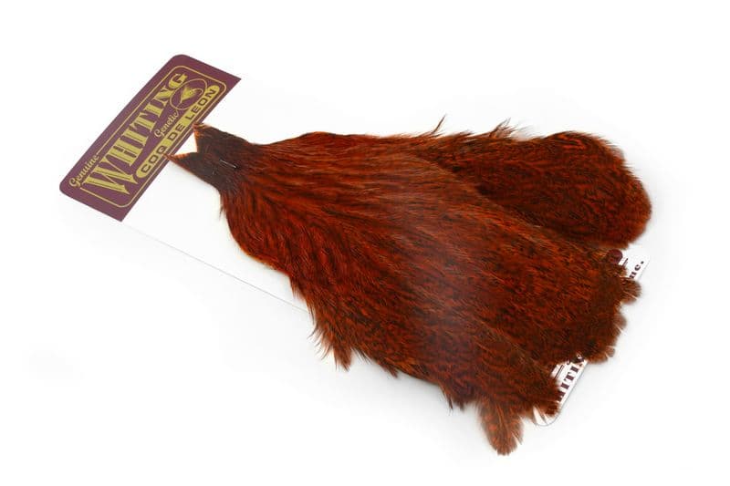 Coq de Leon Hen Cape Speckled dyed Burnt Orange view 2