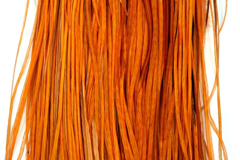 Whiting Silver Saddle White dyed Golden Brown view 1