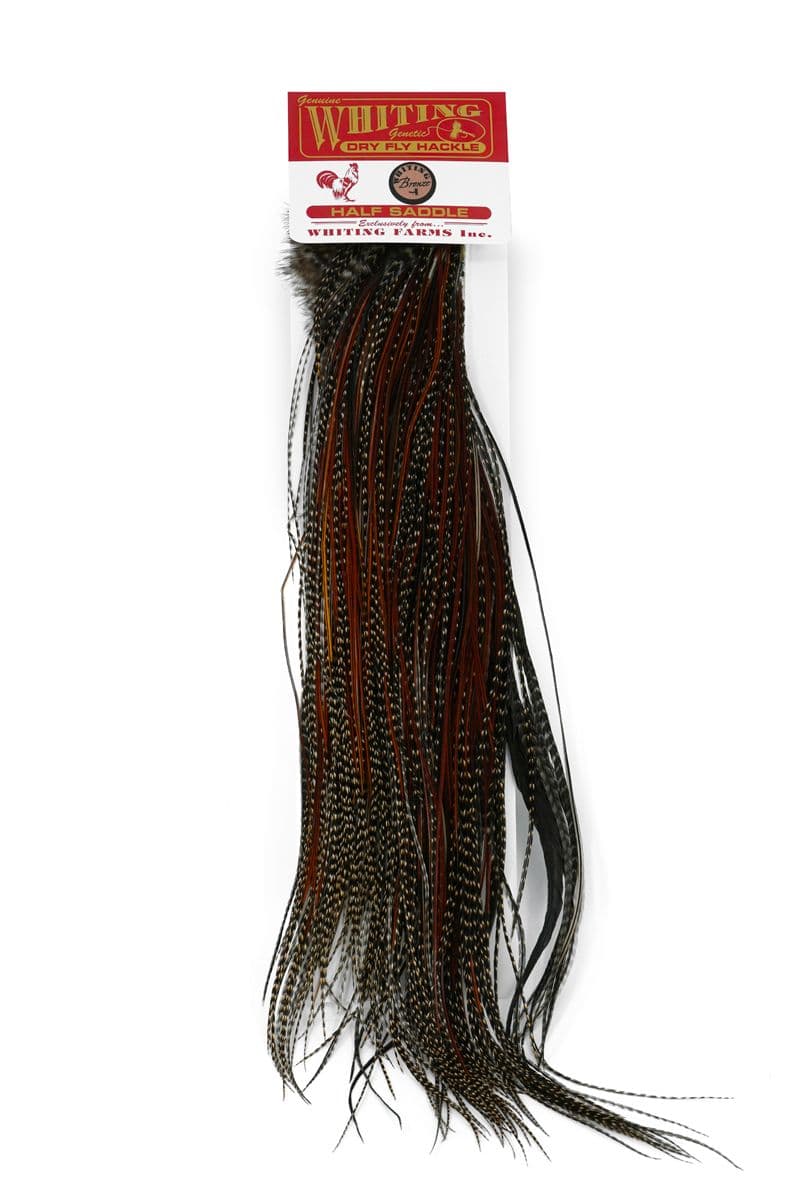 Whiting Bronze Midge 1/2 Saddle Grizzly Variant view 3