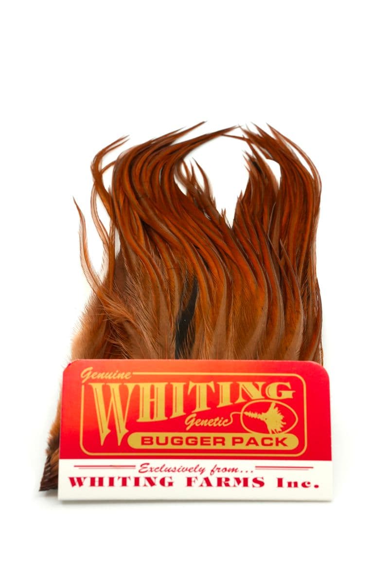 Whiting Bugger Pack White dyed Natural Brown view 3