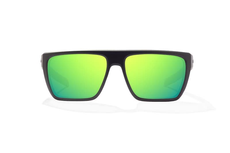 Zapata Black Matte Green Mirror Glass