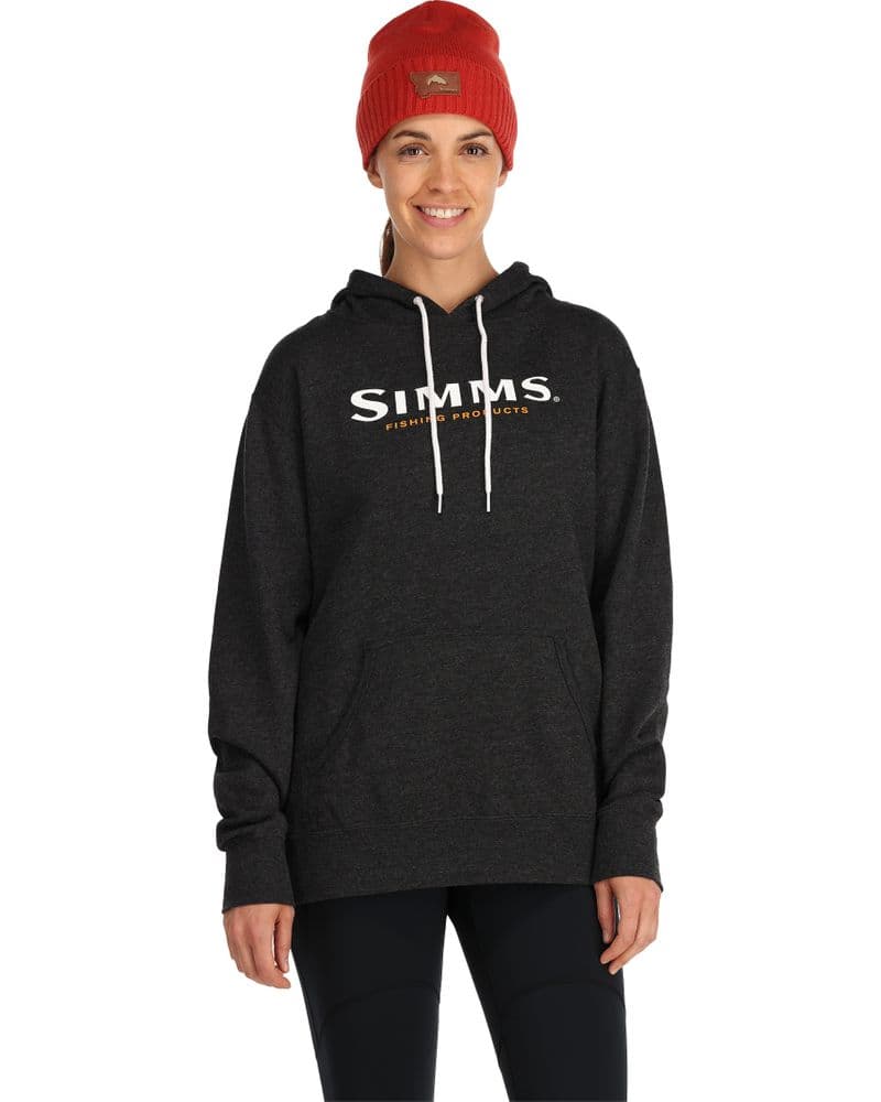 Wms Simms Logo Hoody Charcoal Heather view 3