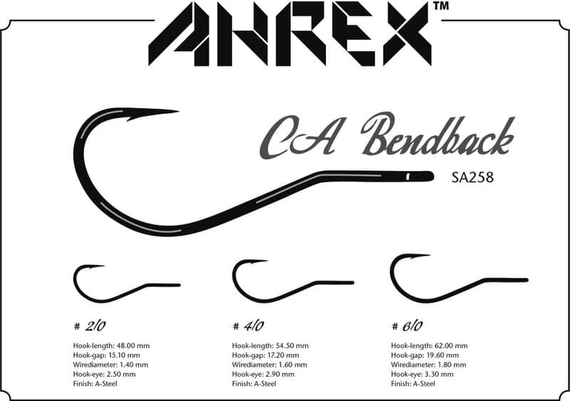 SA258 #2/0 CA Bendback