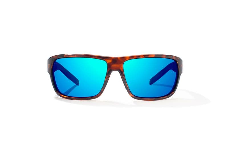 Rigolets Brown Tort Gloss Blue Mirror Glass