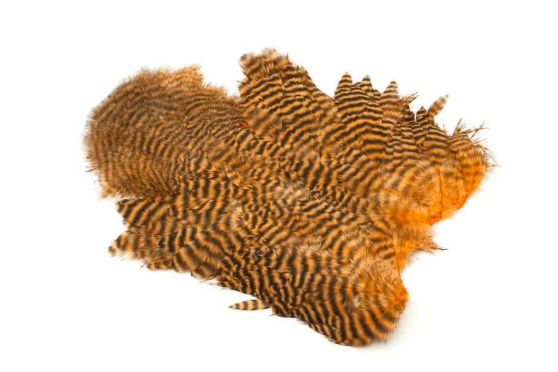Whiting Rooster SH/C Grizzly dyed Shrimp Orange view 1