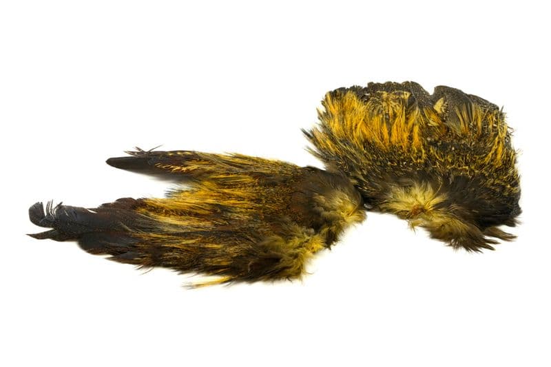 Coq de Leon Mayfly Tailing Pack Badger dyed Pale Yellow view 3