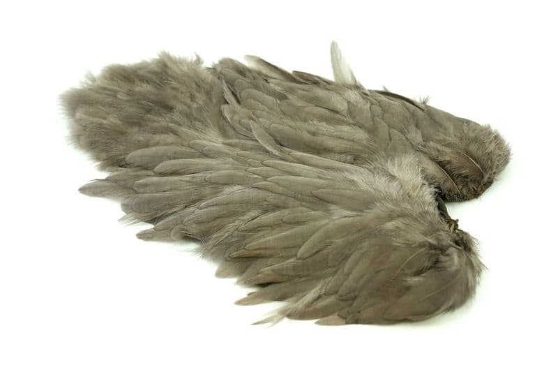 Whiting Rooster SH/C White dyed Heron Gray view 2
