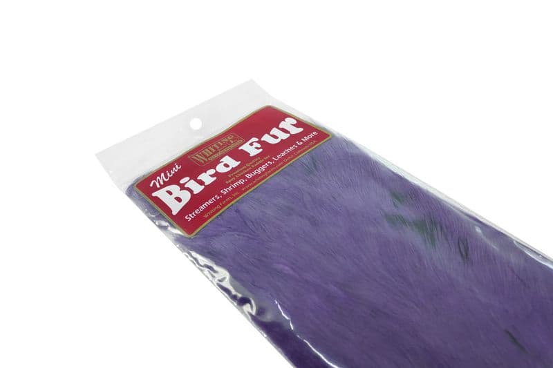 Mini Bird Fur White dyed Purple view 1