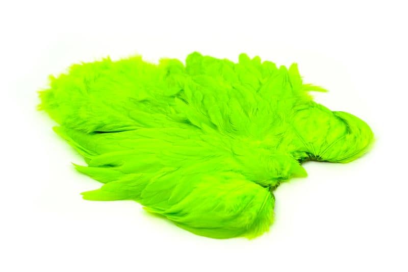 American Hen SH/C White dyed Fl. Green Chartreuse view 2