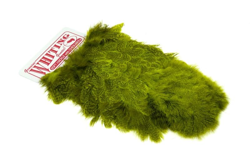 Coq De Leon Hen SH/C Speckled dyed Fl. Yellow Chartreuse view 2