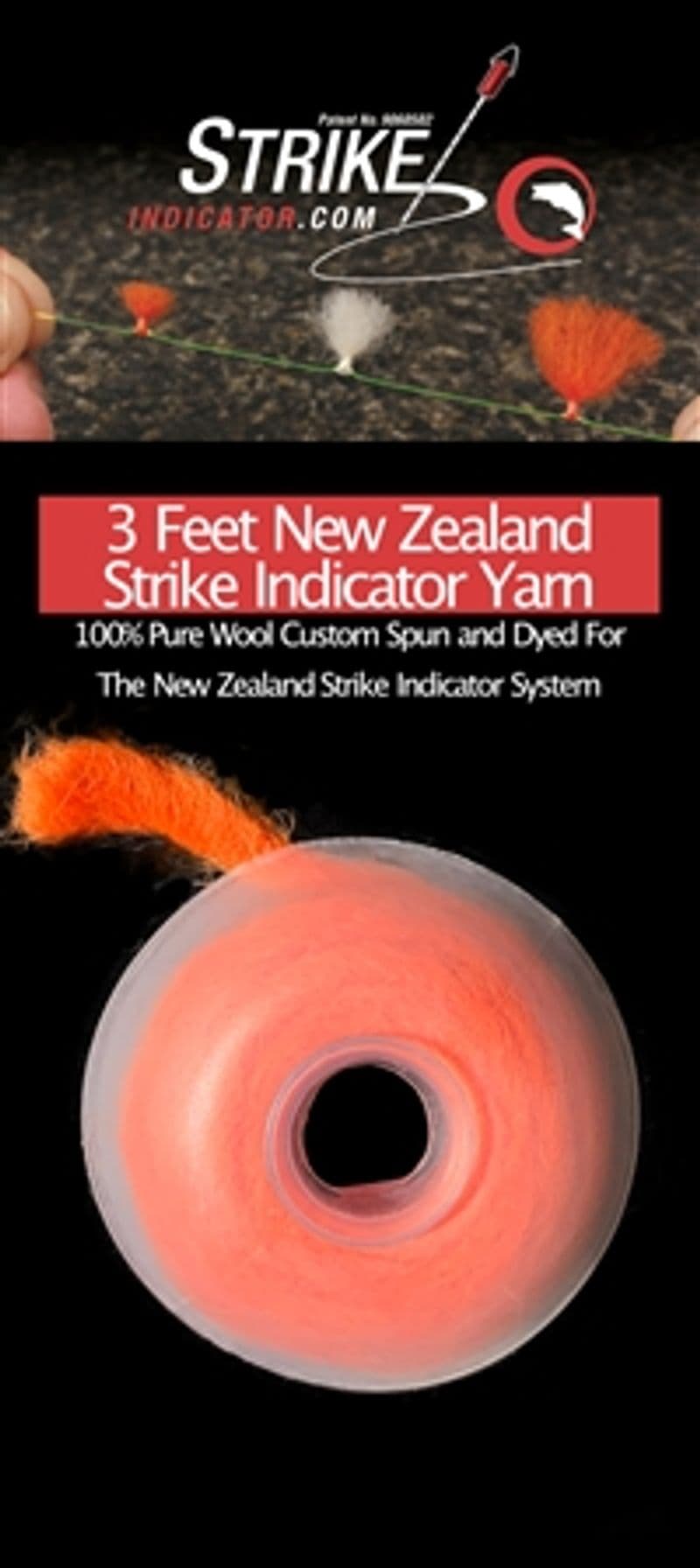 N. Zealand Wool on Spool R. Orange