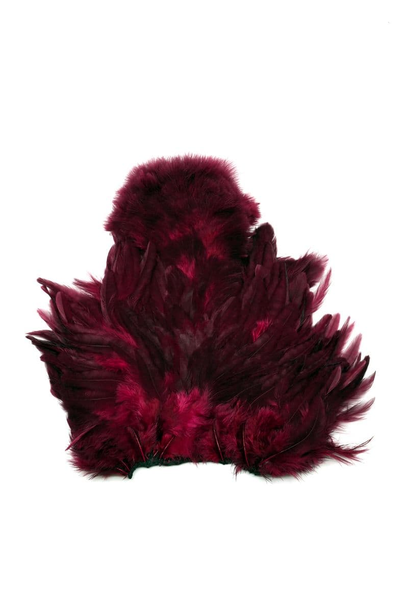 Whiting Rooster SH/C White dyed Claret view 2