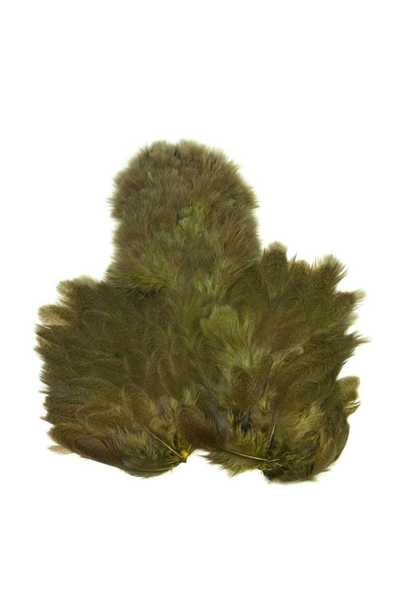 Brahma Hen SH/C Mottled Grey dyed Dark Olive view 3