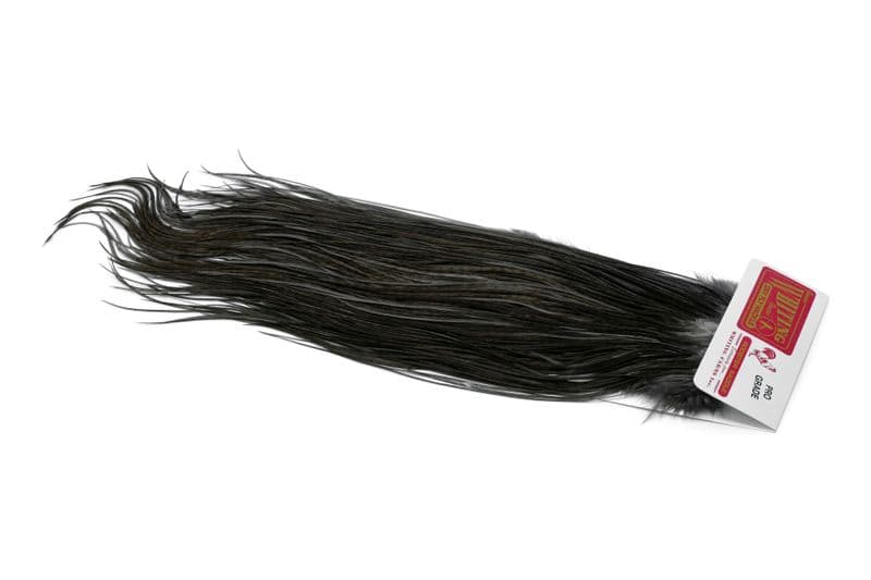 Whiting Pro Grade Saddle White dyed Dark Dun view 2