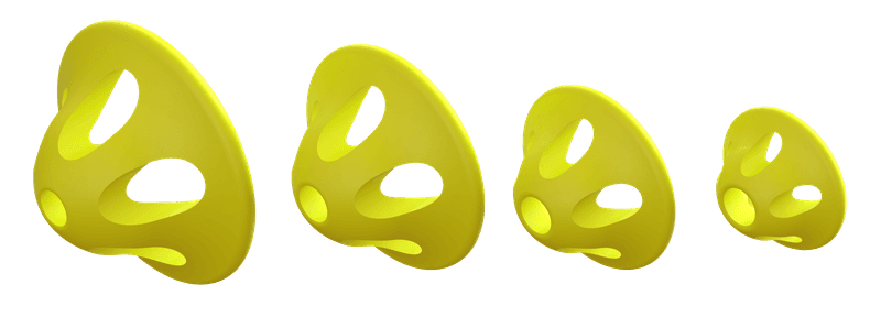 Soft Sonic Disc M (8mm) Fluo Yellow view 2
