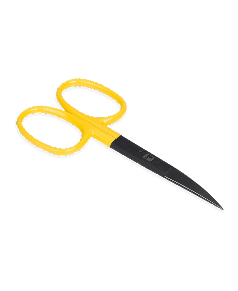 Ergo Curved Hair Scissors - Yellow view 2