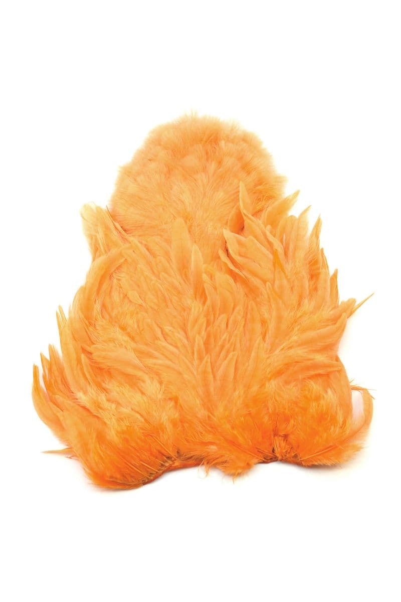 Whiting Rooster SH/C White dyed Shrimp Orange view 3