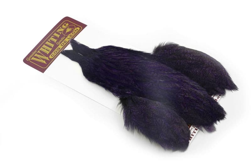 Coq de Leon Hen Cape Speckled dyed Purple view 2
