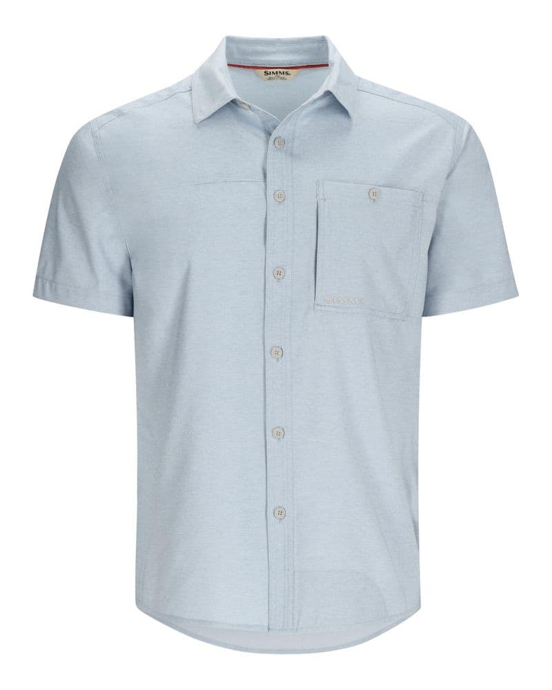 Simms Challenger SS Shirt Steel Blue view 1