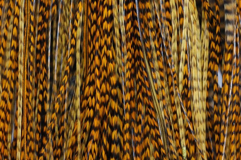 Whiting Bronze Saddle Grizzly dyed Golden Olive view 1