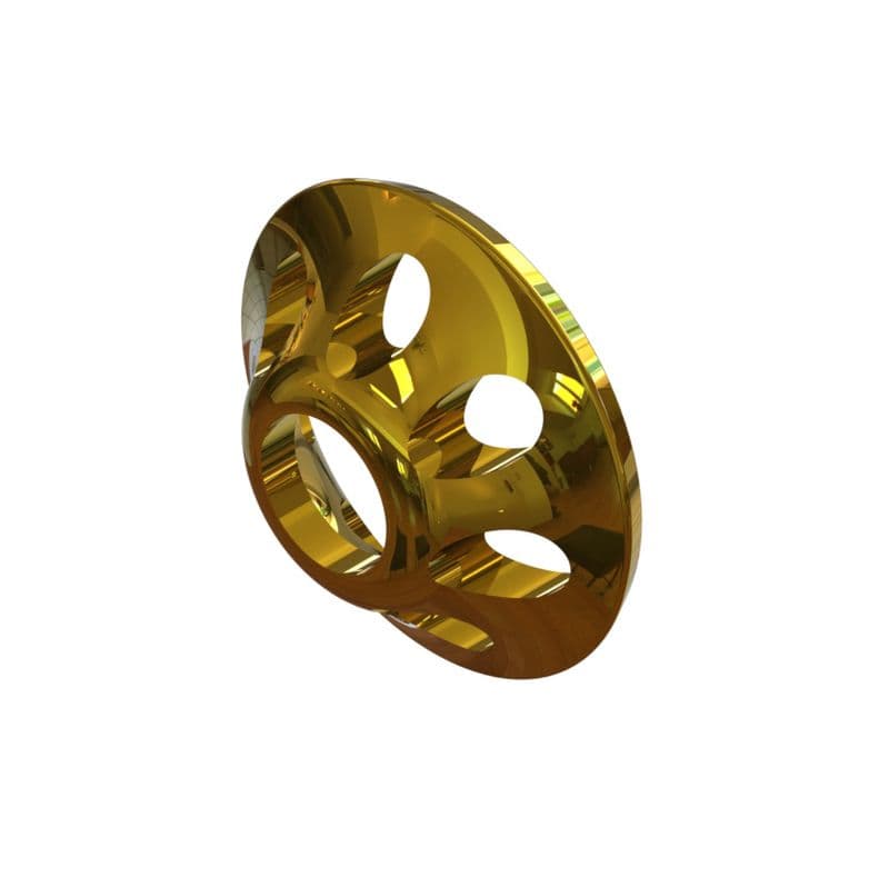 Ultra Sonic Discs S 7mm Yellow Met view 2