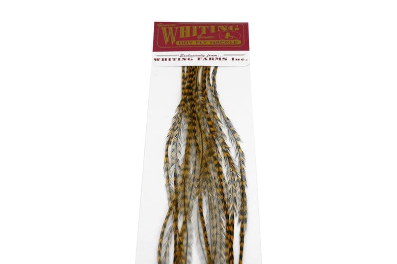 Whiting 100 Pk Size 16 Grizzly dyed March Brown view 4