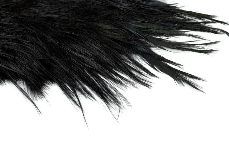 Spey Hackle Rooster Saddle Bronze Black view 4