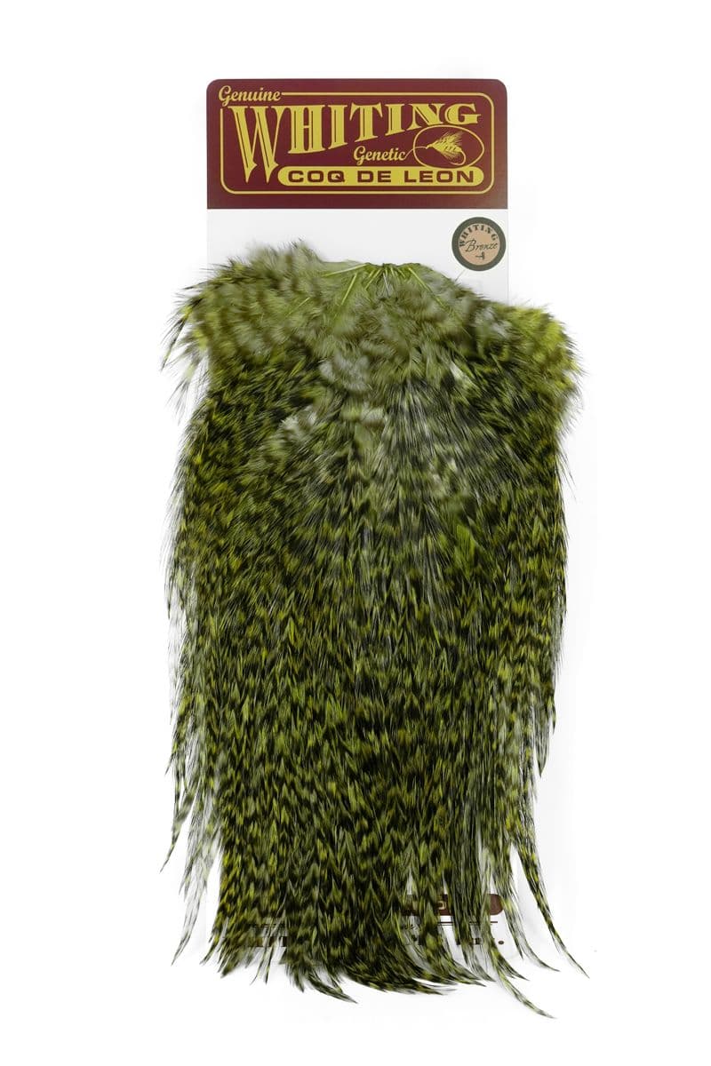 Coq de Leon Bronze Saddle Grizzly dyed Olive view 3