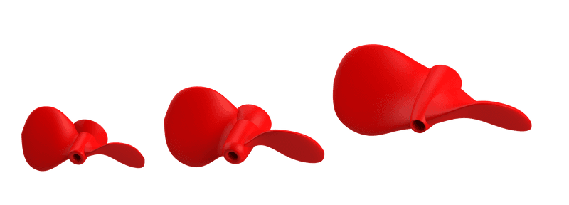 Propellers M (13mm) Red view 3