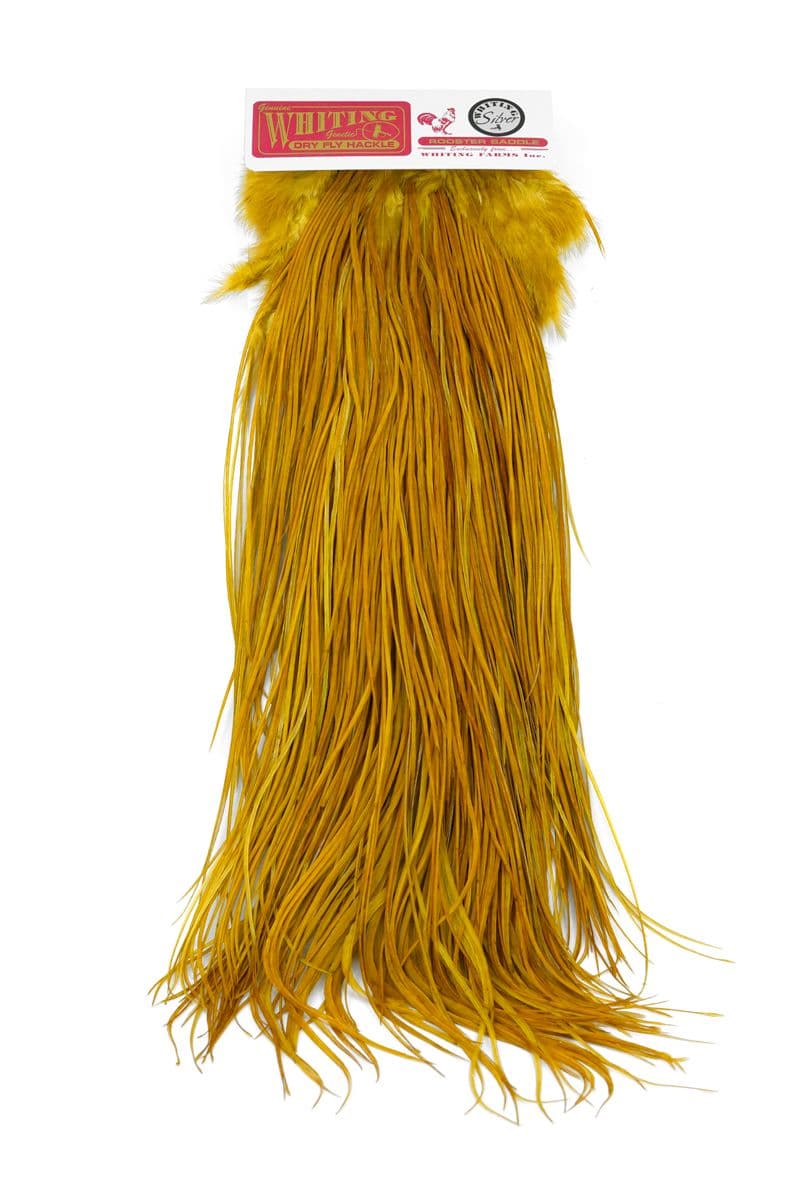Whiting Silver Saddle White dyed Golden Olive view 3