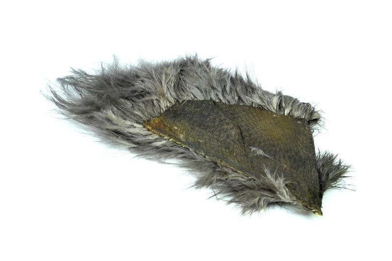 Mini Bird Fur White dyed Dark Dun view 4