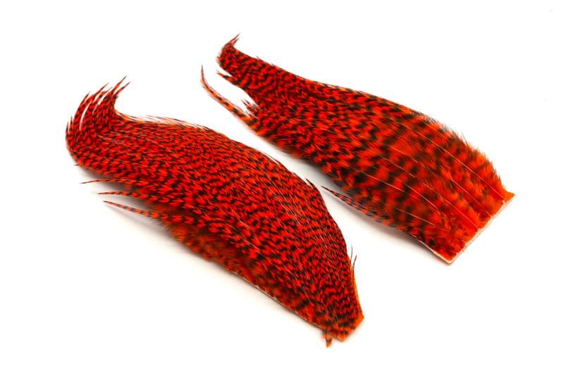 Whiting Bugger Pack Grizzly dyed Orange view 4