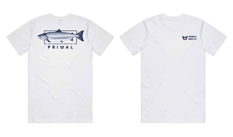 Primal Artist Tee Salmon White