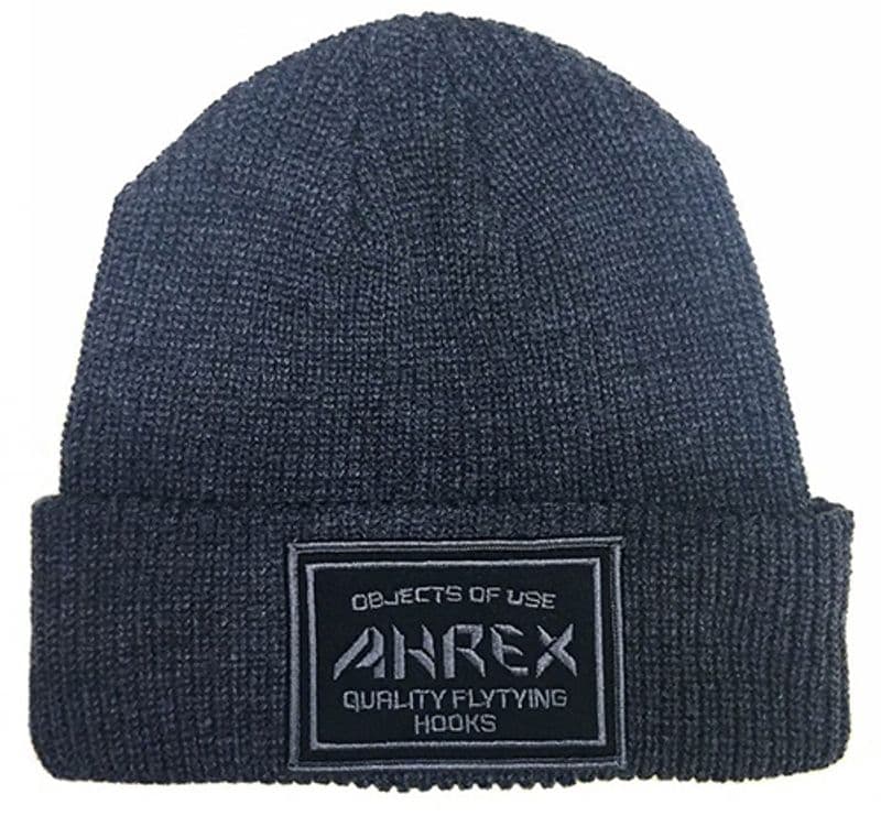 Ahrex Ribbed Knit Woven Patch Beanie view 1